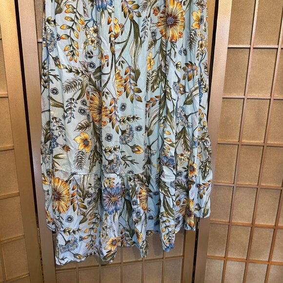 Abel The Label Maya Floral Smocked Midi Maxi Hi Lo Dress - Medium NWT - Picture 10 of 10